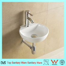 New Design Art Style Wall Hung Ceramic Wash Basin